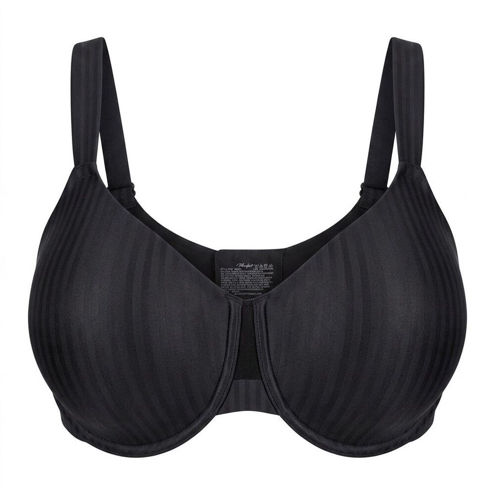 Playtex All Over smoothing Black Bra Sz 38DDD NWT
